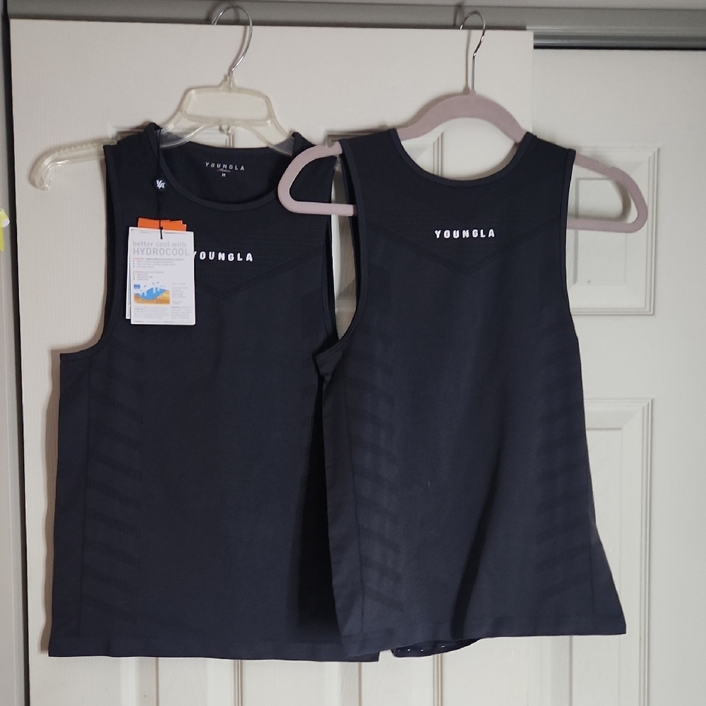 Two YoungLA Black Sleeveless Shirt